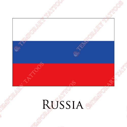 Russia flag Customize Temporary Tattoos Stickers NO.1965